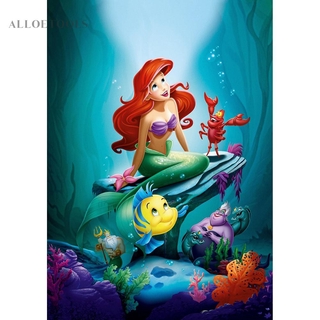 Alo ภาพจิตรกรรมปักครอสติสลาย Sea Beauty Fish 5 D ติดประดับเพชร Diy สําหรับตกแต่งบ้าน