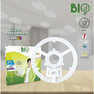 BIOENERGYS หลอดไฟไส้ซาลาเปา LED 24 วัตต์ แสงเดย์ไลท์(2แพ็ค)