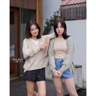 ภาพขนาดย่อของภาพหน้าปกสินค้าVplus Cardigan(oversize) จากร้าน myratishop บน Shopee ภาพที่ 5