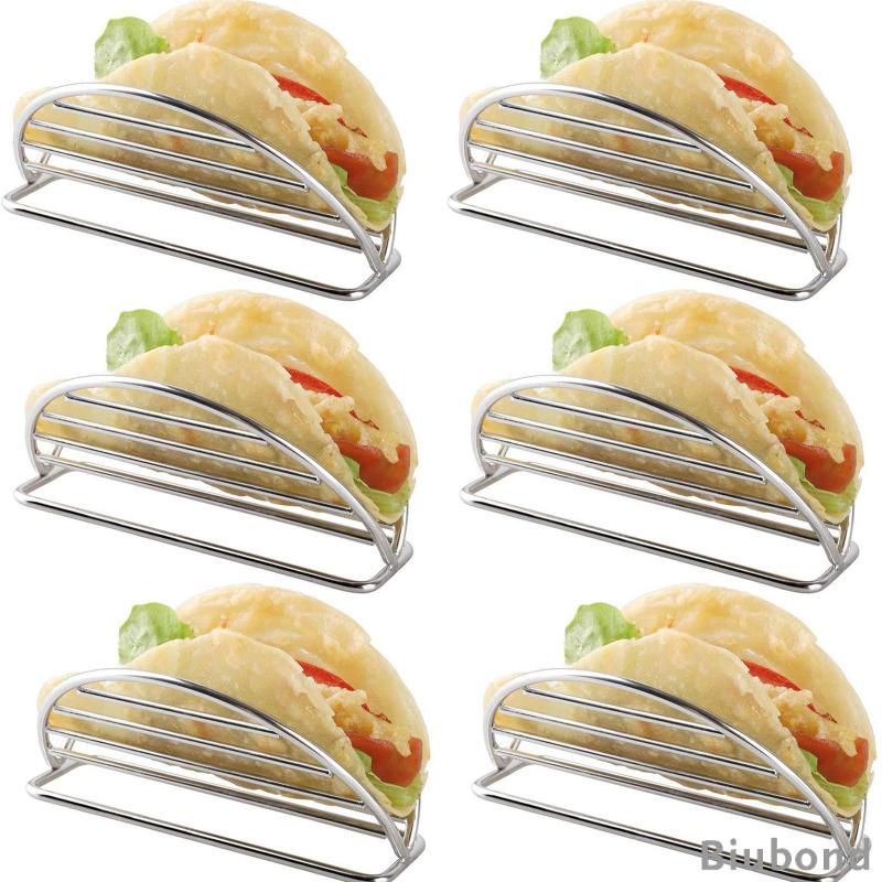 ราคาและรีวิวStainless Steel Taco Rack, Taco Shells Holder Stand for Kitchen Home Restaurant