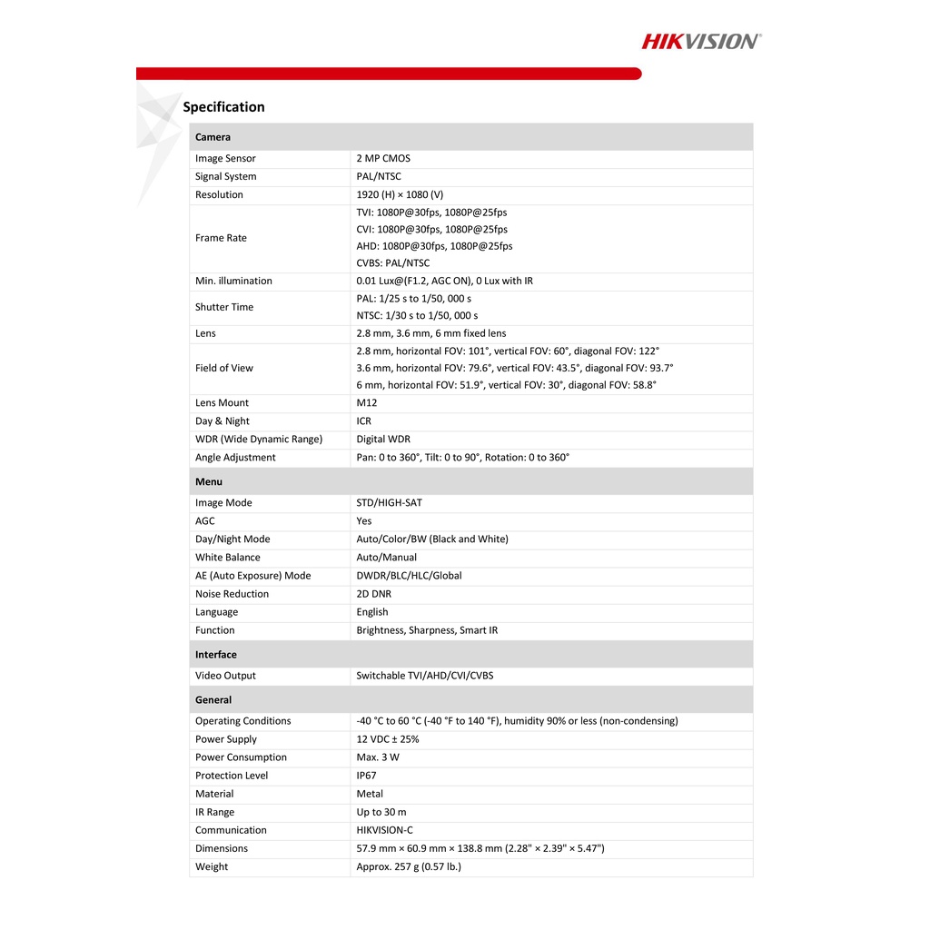 hikvision-กล้องวงจรปิด-กระบอกเล็ก-ความละเอียด-2-ล้านพิกเซล-รุ่น-ds-2ce16d0t-itf-c-เลนส์-2-8-มิล-มีปุ่มปรับระบบในตัว