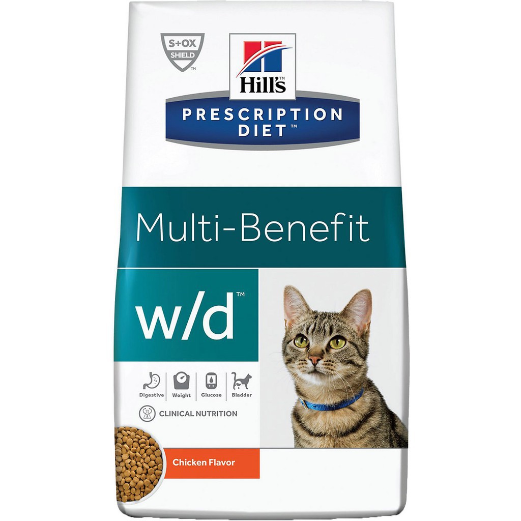 Hill's Vet Cat W/D สำหรับแมว สำหรับโรคเบาหวานและควบคุมน้ำหนัก (w/d) 1 ...