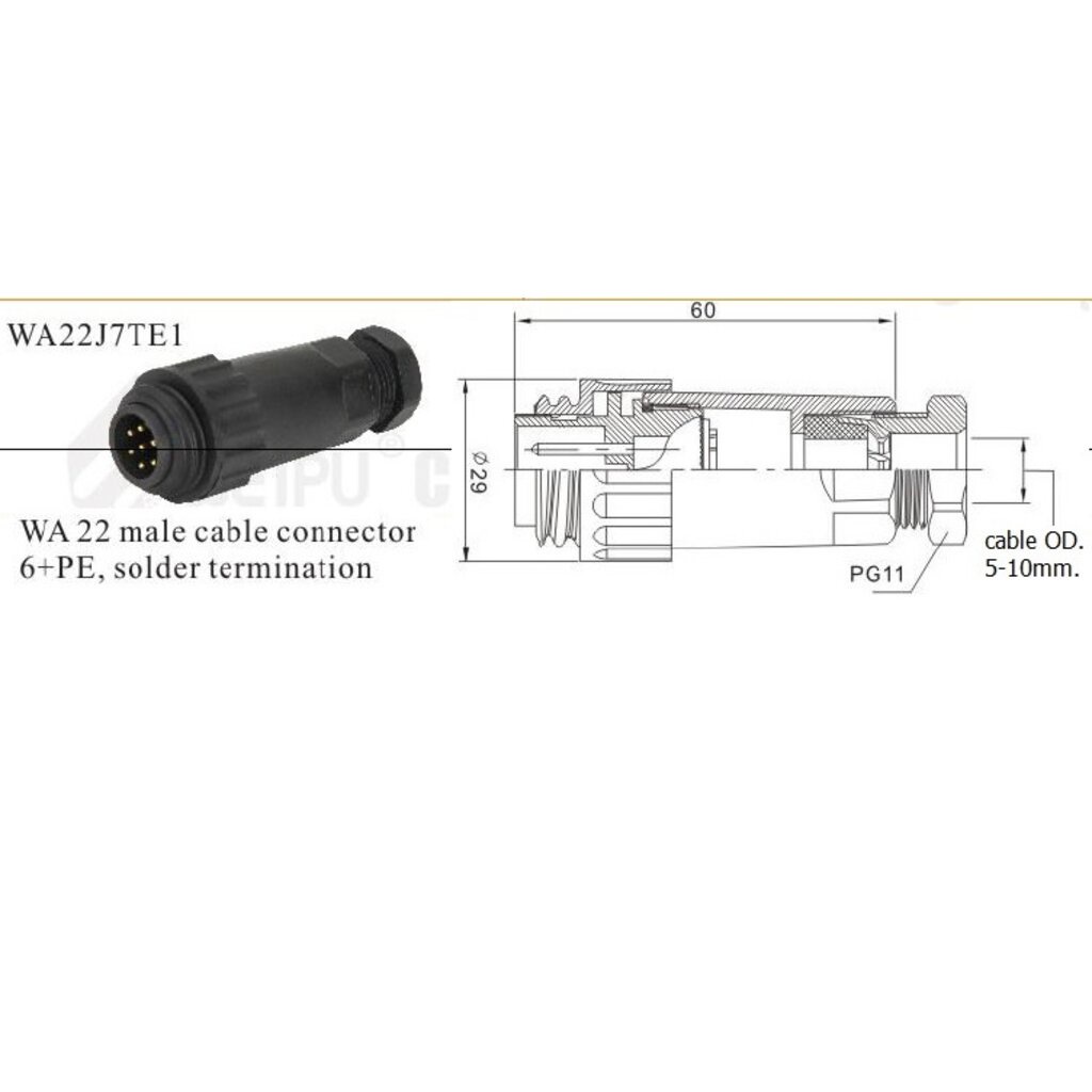 weipu-wa22j7te1-7poles-10a-0-75sq-mm-cable-connector