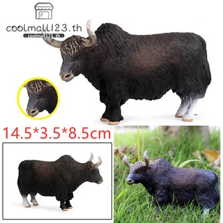 Yak โมเดลตุ๊กตาสัตว์วัวกระทิงวัวของเล่นสําหรับเด็ก