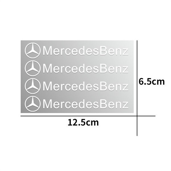 สติกเกอร์พีวีซี-ลาย-mercedes-benz-สำหรับติดที่จับประตูรถยนต์-4-ชิ้น