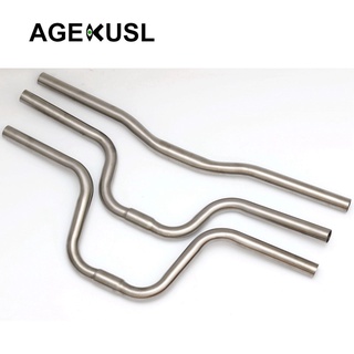 AGEKUSL Titanium Ti Bike Handlebar M บาร์กว้าง 545 มม./550 มม. สำหรับ  Sixty Pikes จักรยานพับ