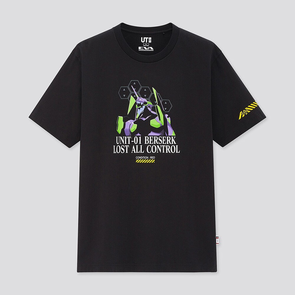 เสื้อยืดแขนสั้น-evangelion-424617-uniqlo-สําหรับผู้ชายและผู้หญิง