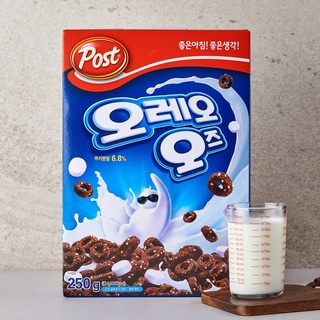 ภาพขนาดย่อของภาพหน้าปกสินค้าโอรีโอ้ อาหารเช้าซีเรียลรสช็อคโกแลตผสมมาชเมโล Oreo Cereal 250g/500g จากร้าน soulkoreatown บน Shopee