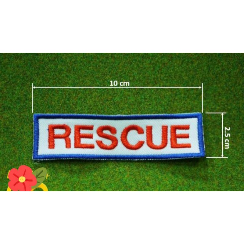 อาร์ม-กู้ภัย-rescue-แบบเย็บติด-ติดตีนตุ๊กแก-ขายราคาส่งทุกชิ้้น