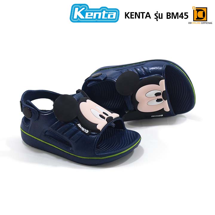 kenta-รุ่น-bm45-รองเท้าแฟชั่นเด็กหน้ามิกกี้เมาส์รัดส้นน่ารัก