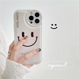 เคสโทรศัพท์มือถือ ป้องกันเลนส์ ลายการ์ตูนหน้ายิ้มน่ารัก สําหรับ Samsung A03 A12 A13 A22 A23 A33 A53 A73 M23 A03s A50 A50s A30s A21s A31 A32 A11 A51 A52 A71 A72 M33 S22Ultra Plus