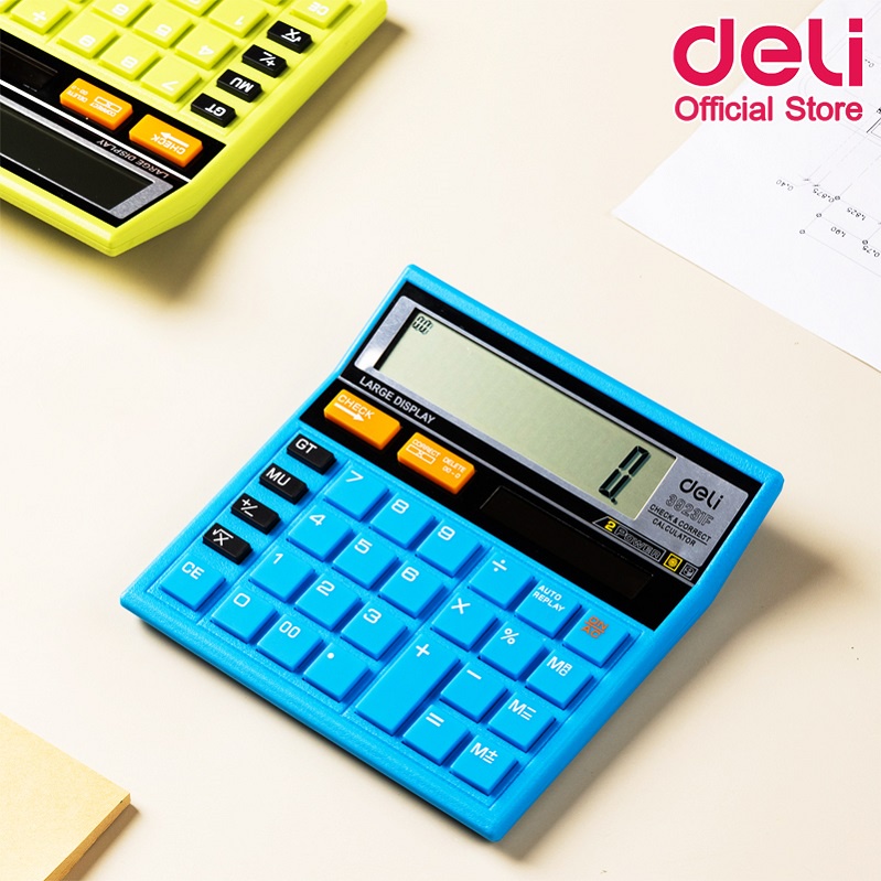 deli-39231f-calculator-เครื่องคิดเลขแบบตั้งโต๊ะ-12-หลัก-รับประกัน-5-ปี-เครื่องคิดเลขตั้งโต๊ะ-อุปกรณ์สำนักงาน-เครื่องคิดเลข