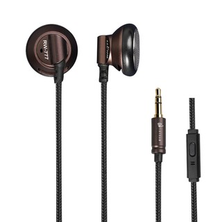 Yincrow RW-777MKII หูฟังอินเอียร์ หัวแบน ปลั๊กอุดหู หูฟังโลหะ