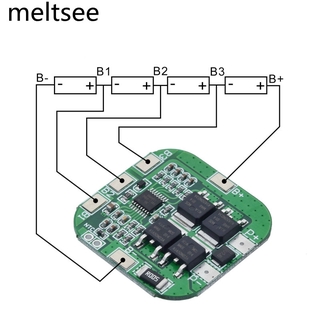 บอร์ดป้องกันแบตเตอรี่ลิเธียมไอออน BMS PCM 4s 14.8V 16.8V 20A LicoO2 Limn2O4 18650