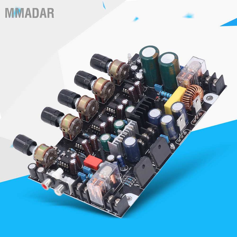 mmadar-บอร์ดโมดูลขยายเสียงดิจิทัล-2-1-ช่อง-สําหรับไมโครโฟน-ลําโพง-lm3886