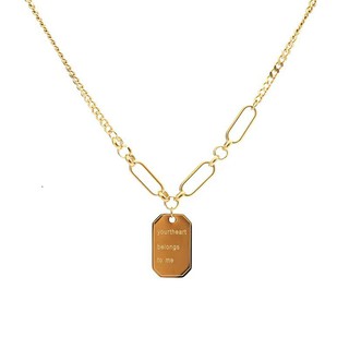 Jane love tag necklace