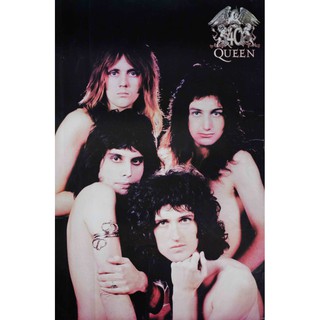 โปสเตอร์ วง Queen ควีน วง ดนตรี ร็อก รูป ภาพ ติดผนัง สวยๆ poster 34.5 x 23.5 นิ้ว (88 x 60 ซม.โดยประมาณ)