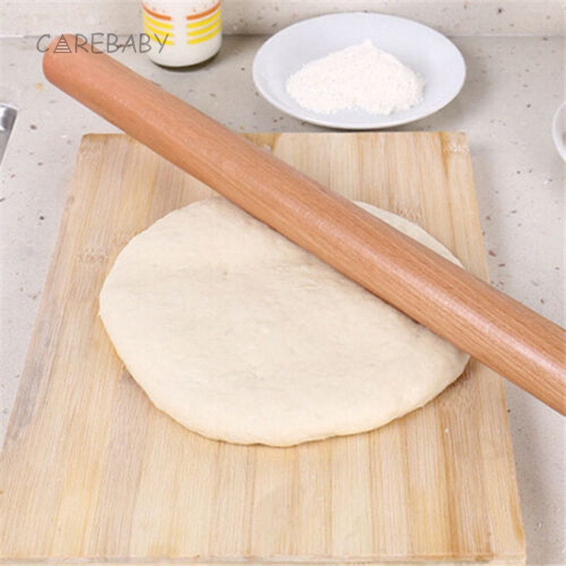 ไม้กลิ้งสำหรับนวดแป้ง-อุปกรณ์สำหรับทำอาหาร-ขนาดwooden-rolling-pin-pastries-roller-stick-tools-accessories-for-kitchen-baking