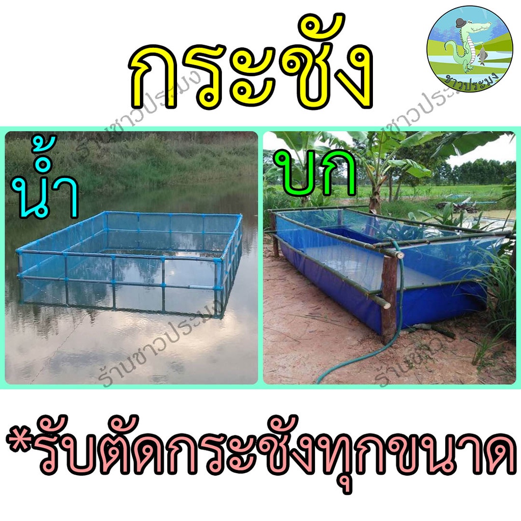 กระชัง-กระชังน้ำ-กระชังบก-กระชังเลี้ยงปลา-กระชังปลา-กระชังกุ้ง-กระชังกบ-กระชังเลี้ยงกบ-เลี้ยงกบ-ปลา-กุ้ง-พร้อมใช้งาน