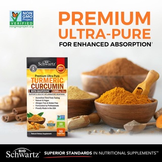 สารสกัดขมิ้นชัน BioSchwartz,&amp; NatureWise Turmeric Curcumin