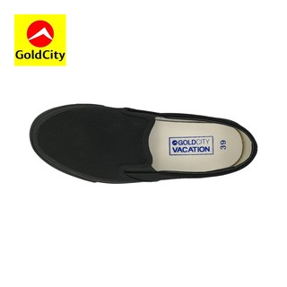 ภาพขนาดย่อของภาพหน้าปกสินค้ารองเท้าสลิปออน Gold City รหัส NS011 สีดำ/ดำ จากร้าน ysport.co บน Shopee ภาพที่ 3