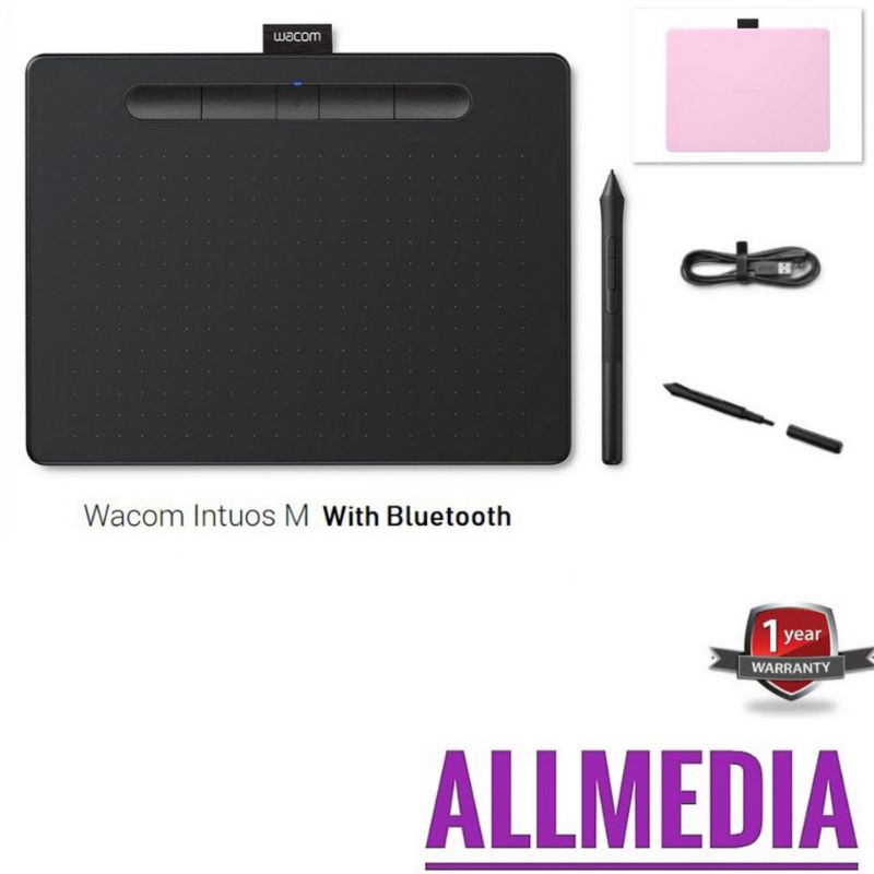 wacom-intuos-pen-medium-with-bluetooth-รุ่น-ctl-6100wl-p0-cx-berry-pink