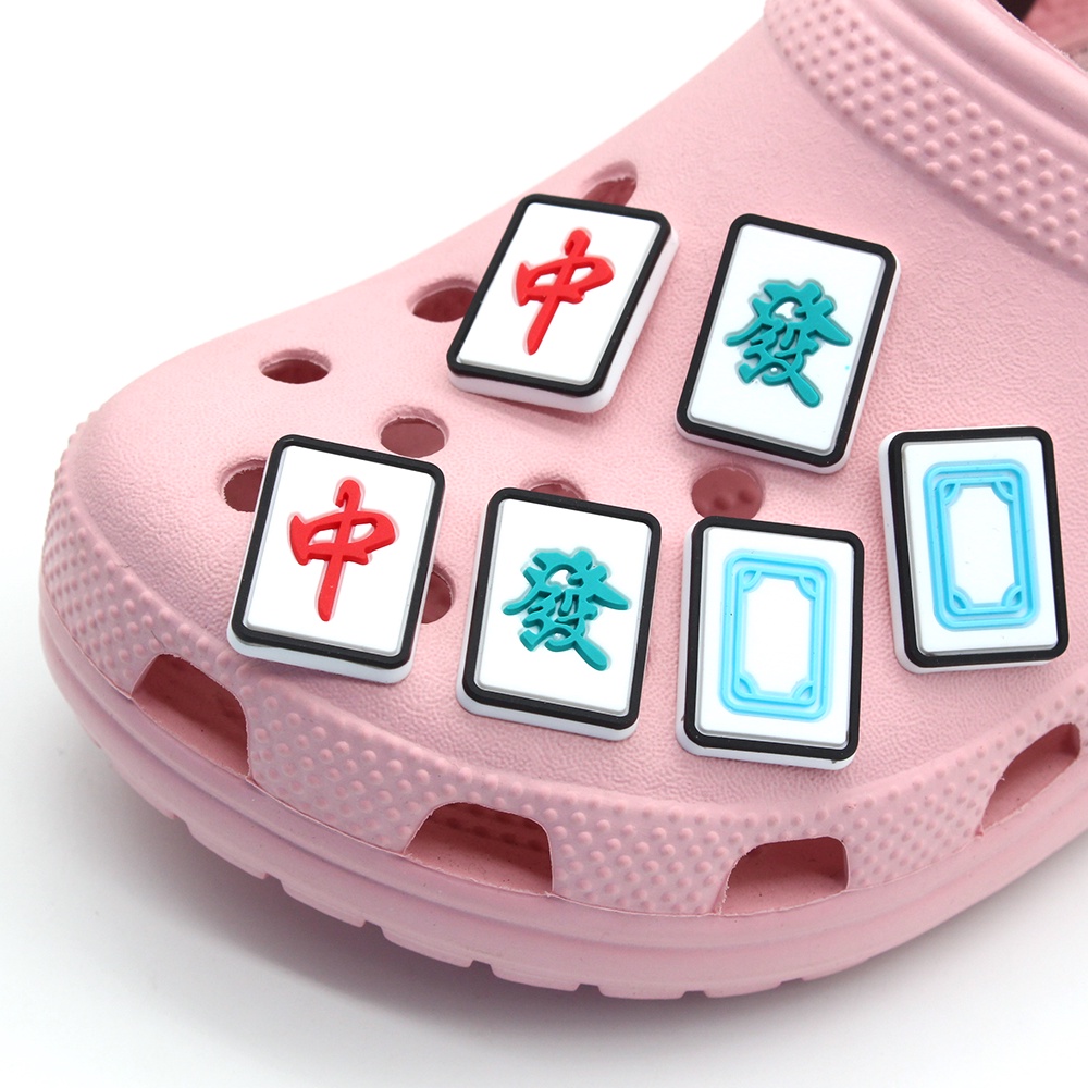 crocs-jibbitz-อุปกรณ์เสริมรองเท้าแตะ-pvc-accessories-ถอดออกได้-ลายไพ่นกกระจอก-diy-shoe-charms