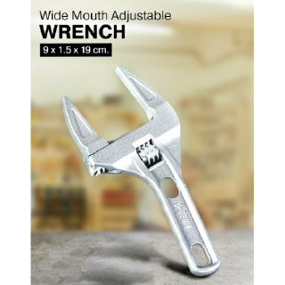 ประแจเลื่อนปากกว้าง กุญแจเลื่อนปากกว้าง Wide Mouth Adjustable Wrench