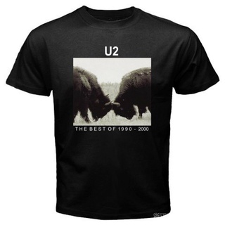 เสื้อยืดโอเวอร์ไซส์ใหม่ เสื้อยืดลําลอง แขนสั้น คอกลม พิมพ์ลายโลโก้ U2 The Best Of 1990-2000 สไตล์โกธิค ระบายอากาศ ของขวั