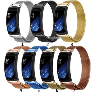 สายนาฬิกาข้อมือ ชนิดสเตนเลส ชนิดห่วงแม่เหล็ก สำหรับ Samsung Gear Fit 2 / Fit 2 Pro Smart Watch