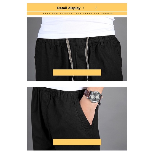ภาพสินค้าCOD M-5XL กางเกงขายาวผู้ชายฤดูร้อนลำลองหลวมพลัสไซส์กางเกง จากร้าน taogui บน Shopee ภาพที่ 3