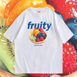 T-shirt  (🔥พร้อมส่ง🔥) เสื้อ Fruttyผ้าCotton 100% ผ้าดีมากก มีขาวและดำ  ทั้งทรงปกติและ OVERSIZES-5XL