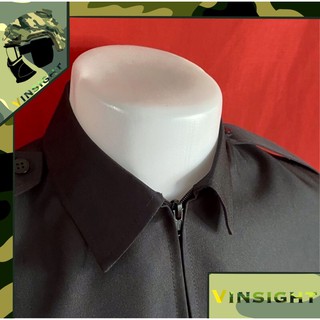 ภาพหน้าปกสินค้า[Bang Bang] [Vinsight] เสื้อคลุมคอปกสีดำ มีอินธนู2ข้าง ที่เกี่ยวข้อง