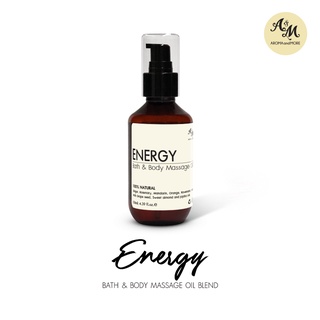 Aroma&amp;More Energy น้ำมันนวดตัวสูตรผสม ให้ความสดชื่นและเติมเต็มพลังงาน/Energy Massage Oil Blend 130/500/1000ML
