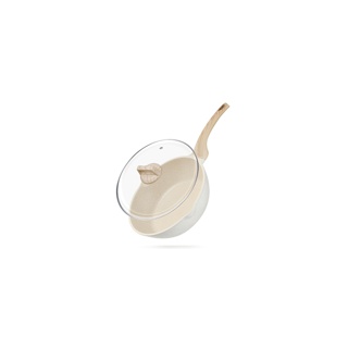 INSSA กระทะ หินไมฟาน กระทะสีขาว 28 ซม.Vanilla Gelato Series Cookware GUOJ011CW01