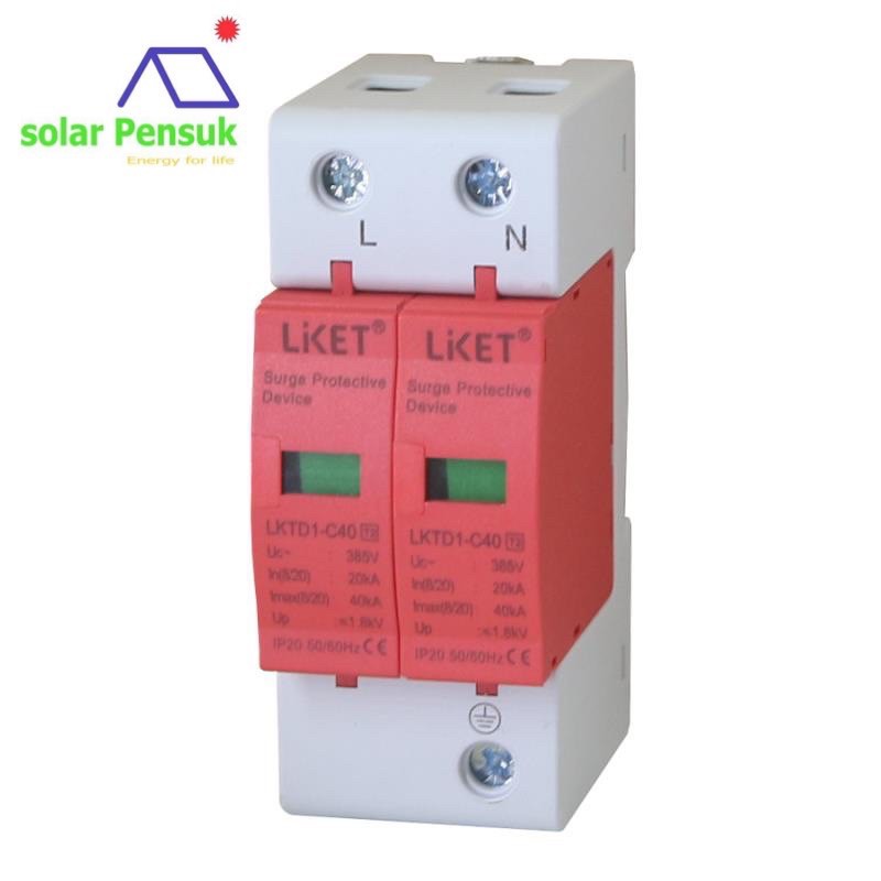 ภาพหน้าปกสินค้าSPD AC single phase กันฟ้าผ่าโซล่าเซลล์ AC จากร้าน solarpensuk บน Shopee