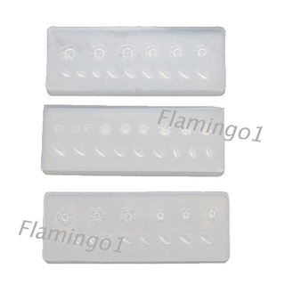 FLGO* 3Pcs 3D Floral Decortive Nail Art Silicone Mold Leaves Flower Nail Carving Molds