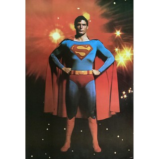 โปสเตอร์ หนัง ซูเปอร์แมน Superman The Movie 1978 POSTER 24”x35” Inch America Superhero Movie Christopher Reeve