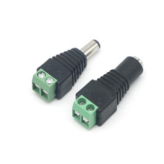 DC Jack 5.5 x 2.1mm ตัวผู้+ตัวเมีย 1 คู่