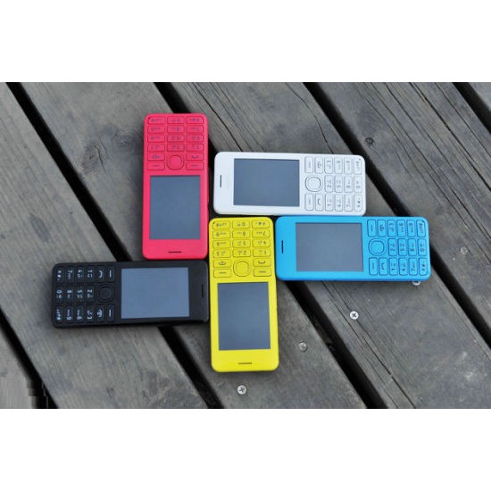 โทรศัพท์มือถือnokia-206-dual-sim-classic-mobile-phone-full-set