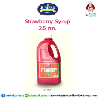 Juniper Strawberry Syrup 2.5 Kg. (05-4635)