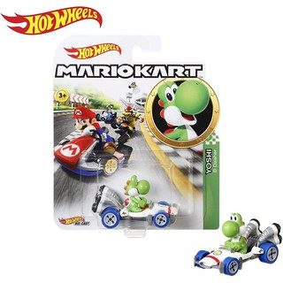 แท้ 100% จากญี่ปุ่น ฮอตวิล รถมาริโอ้ คาร์ท Hot Wheels Mario Kart Mattel Minicar (Yoshi)