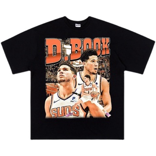 เสื้อยืดใหม่ 2022[Yootaaa] เสื้อยืดแขนสั้น ผ้าฝ้าย ทรงหลวม ลาย NBA Phoenix Suns Devin Booker แฟชั่นสตรีท สไตล์ฮิปฮอป 202