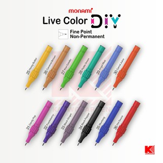 ภาพหน้าปกสินค้าปากกาเมจิก Monami Live Color DIY หัวเข็ม ที่เกี่ยวข้อง