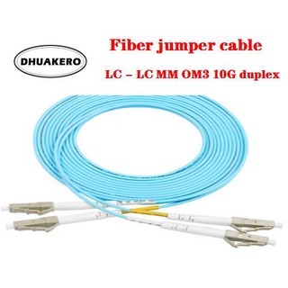 free shipping AB421 5 PCS/Lot LC-LC 3mm OM3 10G MM Fiber Optic Jumper Cable Multi Mode duplex Extension Patch Cord