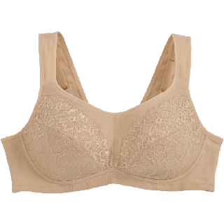 Presea บราไร้โครงตกแต่งลูกไม้ Lace bra MA1503