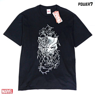 Power 7 Shop เสื้อยืดการ์ตูน ลาย มาร์เวล Black Panther ลิขสิทธ์แท้ MARVEL COMICS  T-SHIRTS (MVX-182)