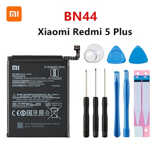 Xiao mi 100% Orginal BN44 4000mAh Battery For Xiaomi Redmi 5 Plus BN44 High Quality Phone Replacement Batteries +Tools