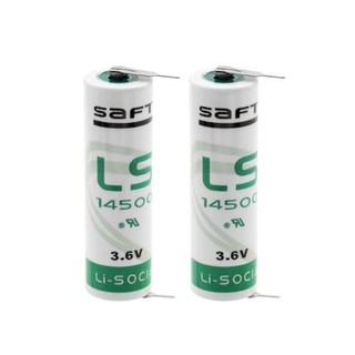 Battery Lithium 3.6V AA 2600MA ถ่าน SAFT รุ่น LS14500 (2021)แบบมีขั้ว  1ก้อน