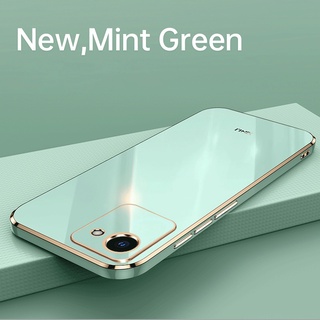Realme C30 เคสโทรศัพท์ หรูหรา ขอบตรง ซิลิโคน กันกระแทก รวมทุกอย่าง เคสโทรศัพท์ เคสนิ่ม